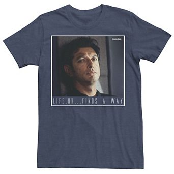 Men's Jurassic Park Ian Malcolm Life Finds A Way Graphic Tee