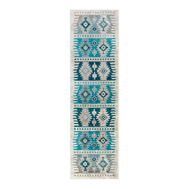 Abbie & Allie Rugs Paramount Par-1121 Aqua 5'3" x 7'9" Area Rug