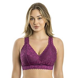 Parfait Casey 2801 Black Floral Print Plunge Molded Bra - Women's Underwire Bra