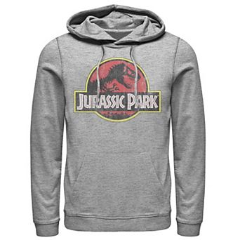 Men's Jurassic Park Distressed Original Park Logo Graphic Pullover Hoodie