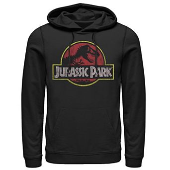 Men's Jurassic Park Distressed Original Park Logo Graphic Pullover Hoodie