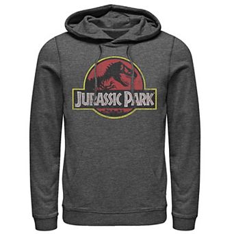 Men's Jurassic Park Distressed Original Park Logo Graphic Pullover Hoodie