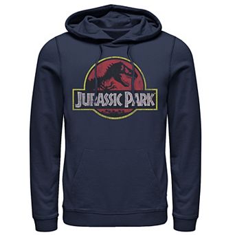 Men's Jurassic Park Distressed Original Park Logo Graphic Pullover Hoodie
