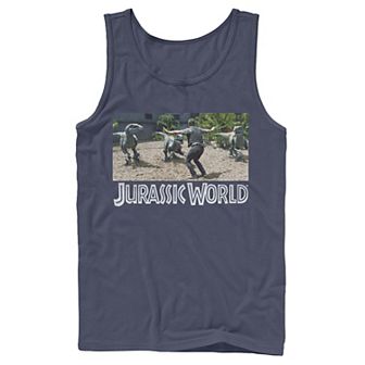 Men's Jurassic World Owen Raptor Pack Trainer Graphic Tank Top