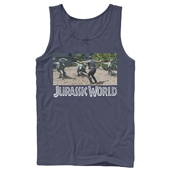 Men's Jurassic World Owen Raptor Pack Trainer Graphic Tank Top
