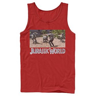 Men's Jurassic World Owen Raptor Pack Trainer Graphic Tank Top
