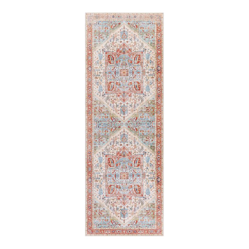 Decor 140 Gene Bohemian Area Rug, Orange, 5X7.5 Ft