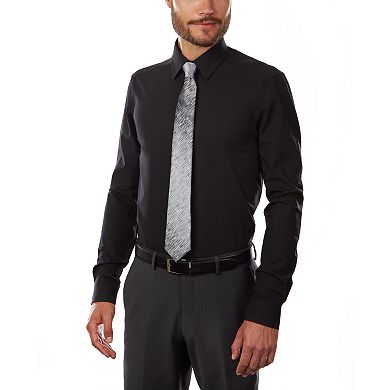 Chemise Habillée Van Heusen Flex - Taille Col 15 1/2, Coupe Slim Fit, Gris Foncé - Neuf Avec étiquette