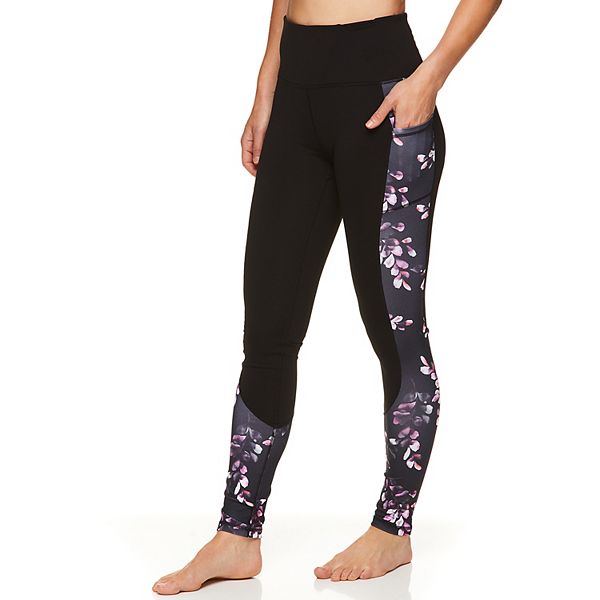 Gaiam Women's Om High Waist Relax Leggings or Capris with Side Pocket (Size  L)
