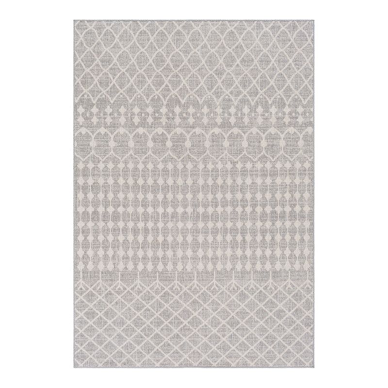 Decor 140 Romy Geometric Taupe Area Rug, Beig/Green, 6.5X9 Ft