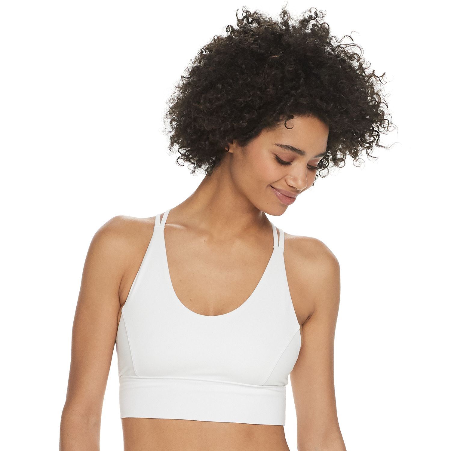 lorna jane white sports bra