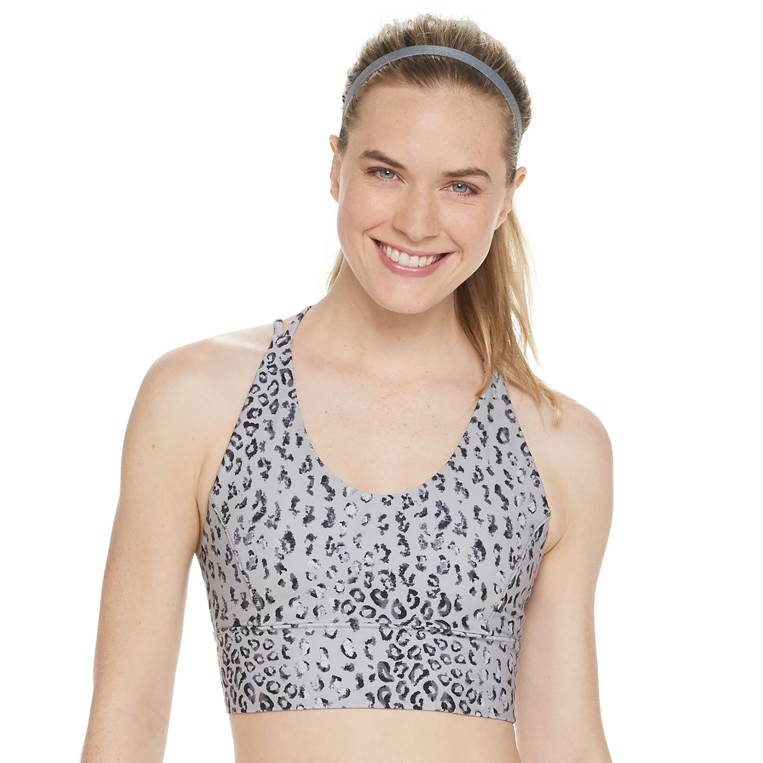 lattice front sports bra