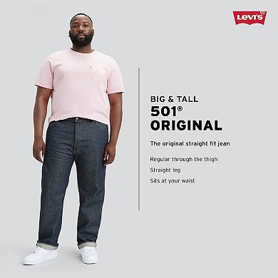 Big & Tall Levi's® 501® Original Shrink-To-Fit™ Jeans