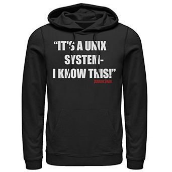 Men's Jurassic Park It's A Unix-System I know This Hoodie