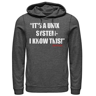 Men's Jurassic Park It's A Unix-System I know This Hoodie