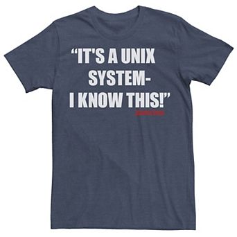 Men's Jurassic Park It's A Unix System Tee