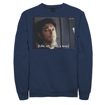 Men's Jurassic Park Life Finds A Way Goldblum Jeff Stare Sweatshirt