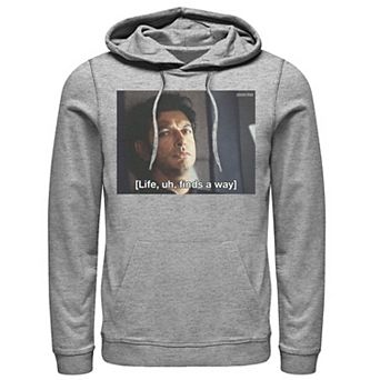 Men's Jurassic Park Life Finds A Way Goldblum Jeff Stare Pullover Hoodie