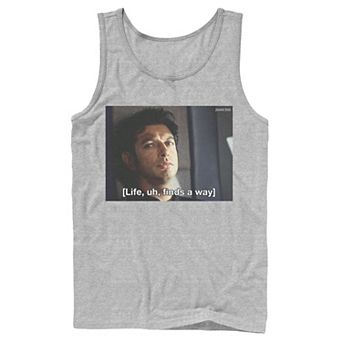 Men's Jurassic Park Life Finds A Way Goldblum Jeff Stare Tank Top