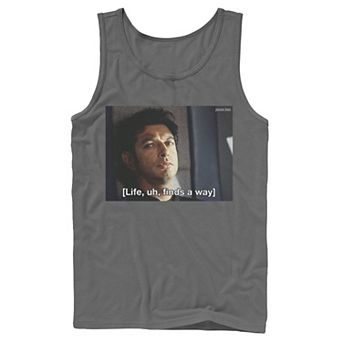 Men's Jurassic Park Life Finds A Way Goldblum Jeff Stare Tank Top