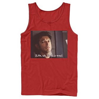 Men's Jurassic Park Life Finds A Way Goldblum Jeff Stare Tank Top