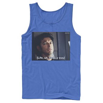 Men's Jurassic Park Life Finds A Way Goldblum Jeff Stare Tank Top