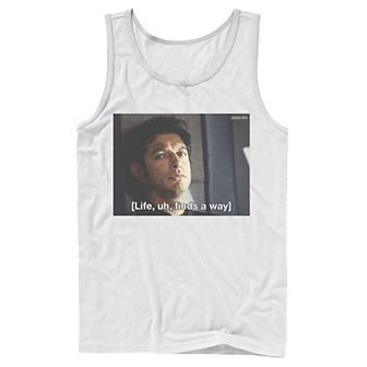 Men's Jurassic Park Life Finds A Way Goldblum Jeff Stare Tank Top