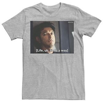 Men's Jurassic Park Life Finds A Way Goldblum Jeff Stare Tee