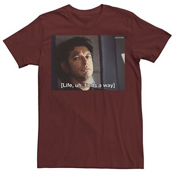 Men's Jurassic Park Life Finds A Way Goldblum Jeff Stare Tee