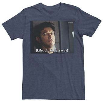 Men's Jurassic Park Life Finds A Way Goldblum Jeff Stare Tee