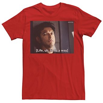 Men's Jurassic Park Life Finds A Way Goldblum Jeff Stare Tee