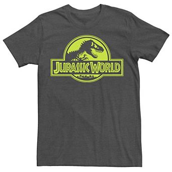Men's Jurassic World Neon Green Classic Logo Tee