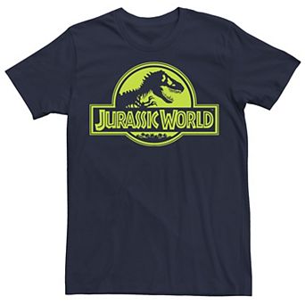 Men's Jurassic World Neon Green Classic Logo Tee