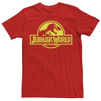 Men's Jurassic World Neon Green Classic Logo Tee