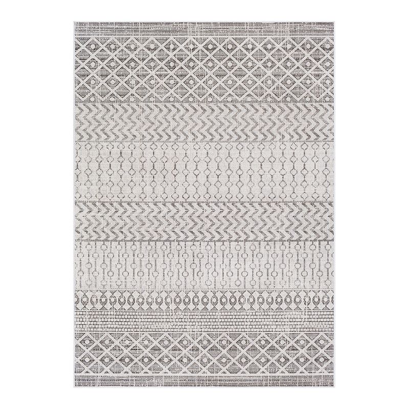 Decor 140 Belle Geometric Ivory Area Rug, Beig/Green, 8X10 Ft