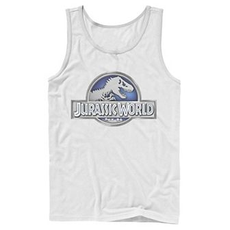 Men's Jurassic World Classic Metal Coin Logo Graphic Tank Top