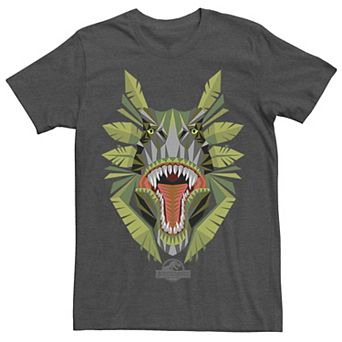 Men's Jurassic World Tikisaur Leaf Face Roar Graphic Tee