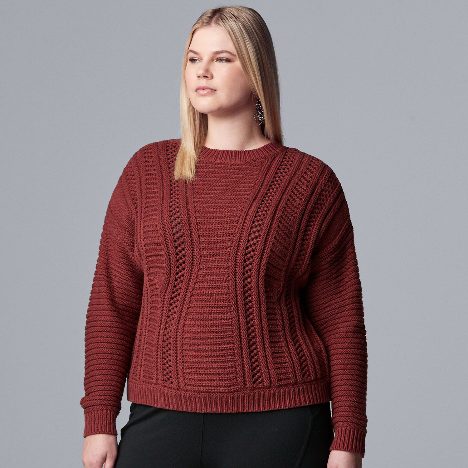 kohls womens plus size sweaters