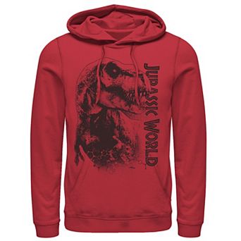 Men's Jurassic World T-Rex Close-Up Portrait Graphic Pullover Hoodie