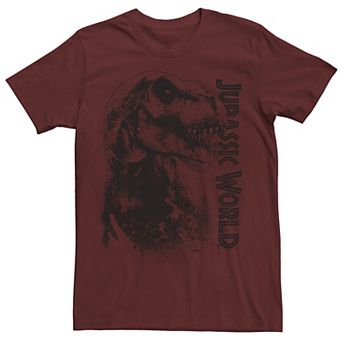 Men's Jurassic World T-Rex Close-Up Portrait Graphic Tee