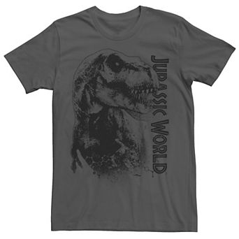 Men's Jurassic World T-Rex Close-Up Portrait Graphic Tee