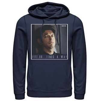 Men's Jurassic Park Ian Malcolm Life Finds A Way Pullover Hoodie