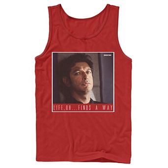 Men's Jurassic Park Ian Malcolm Life Finds A Way Tank Top