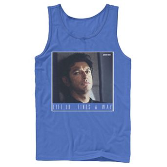 Men's Jurassic Park Ian Malcolm Life Finds A Way Tank Top