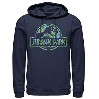 Men's Jurassic Park Tropical Tree Fill Fossil Logo Hoodie