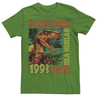 Men's Jurassic Park Isla Nublar 1993 Tour Poster Tee