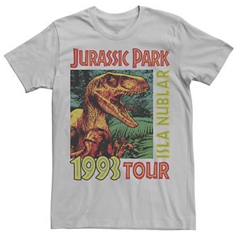 Men's Jurassic Park Isla Nublar 1993 Tour Poster Tee
