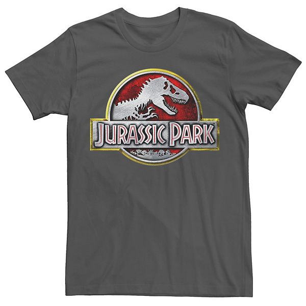 Mens Jurassic Park Chrome Logo Tee