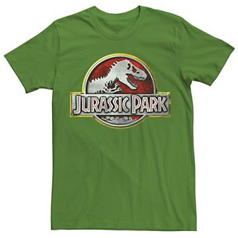 Mens Jurassic Park Chrome Logo Tee