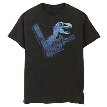 Men's Jurassic Park We Spared No Expense Blue Mist Tee